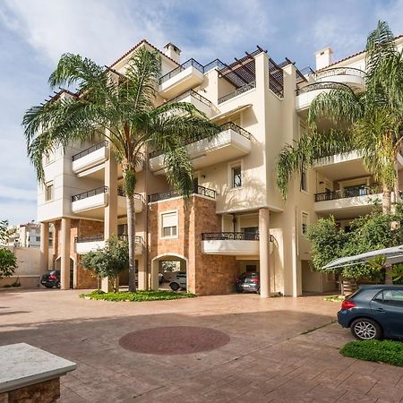 Luxury Coastal Retreat, Mountain View Balcony With Palm Trees & Parking Apartment Chania  Exterior photo